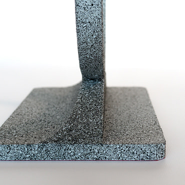 Support pour Vitrail de 20 cm de rayon “Granit gris” (Produit fait main)