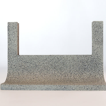Support pour Vitrail de 25 cm de large “Granit gris” (Produit fait main)