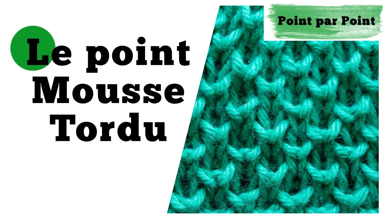 You are currently viewing Point par point – Point de mousse tordu (tricot a plat & en rond)